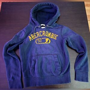 Abercrombie & Fitch Blue Sweatshirt Hoodie Classic Design